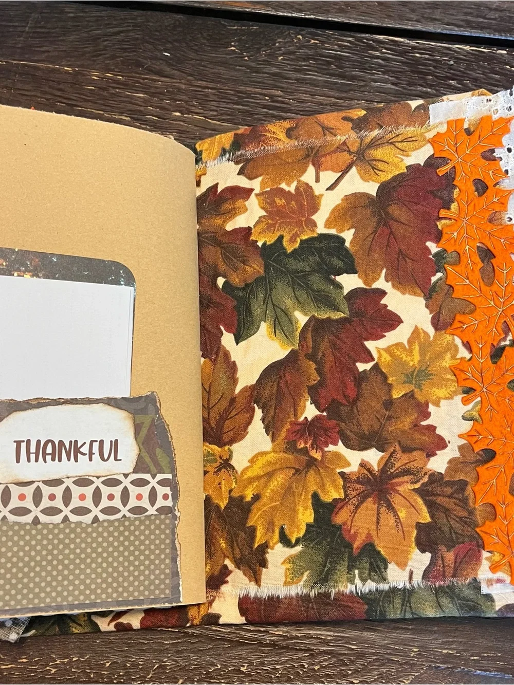 Fall Junk Journal Thanksgiving Autumn Holiday Softcover 2 Signatures Decorated